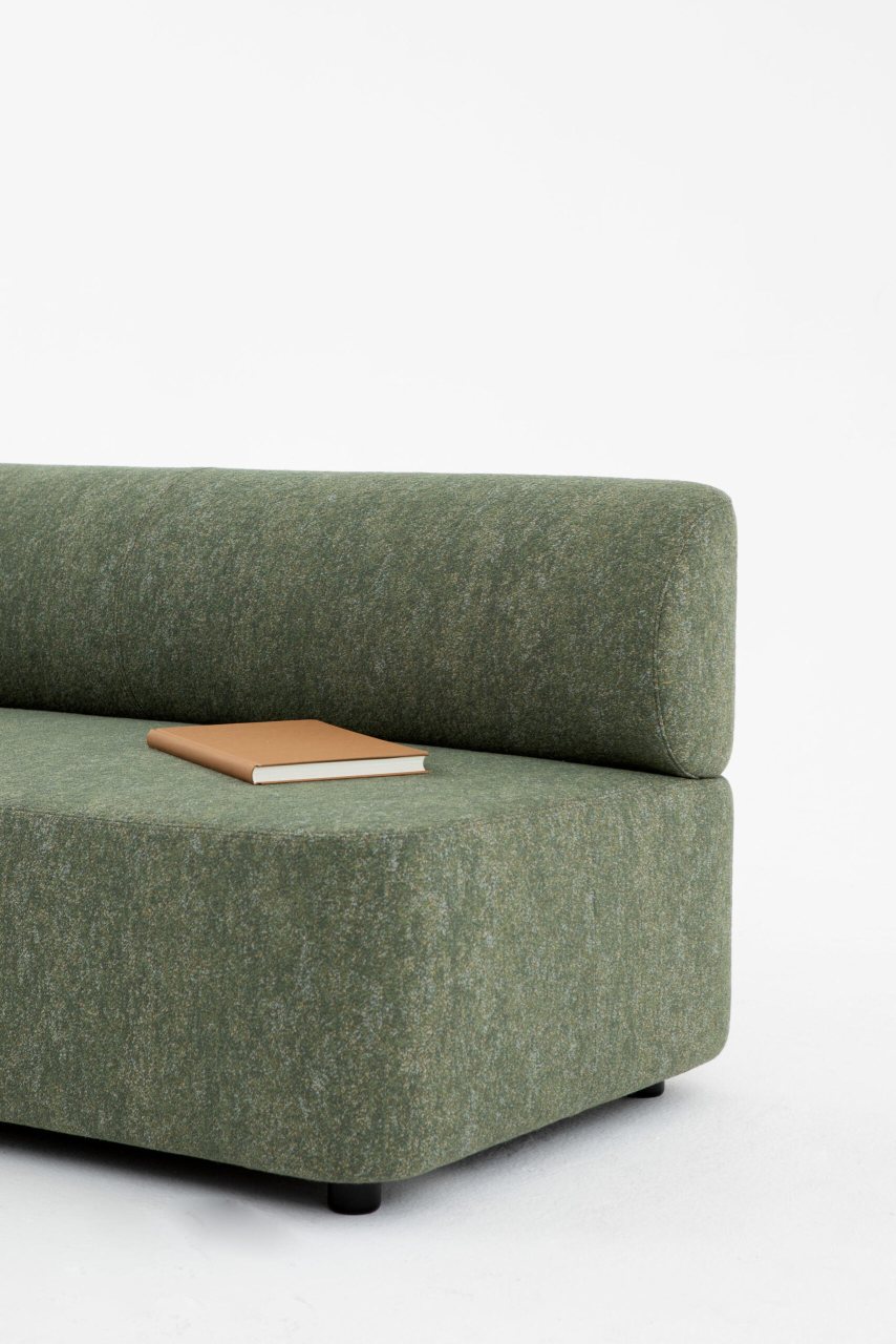 Mezza seating element with backrest Sofa Cascando 