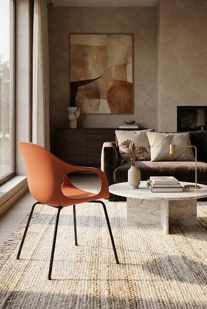 Elephantino armchair four-legged frame Kristalia