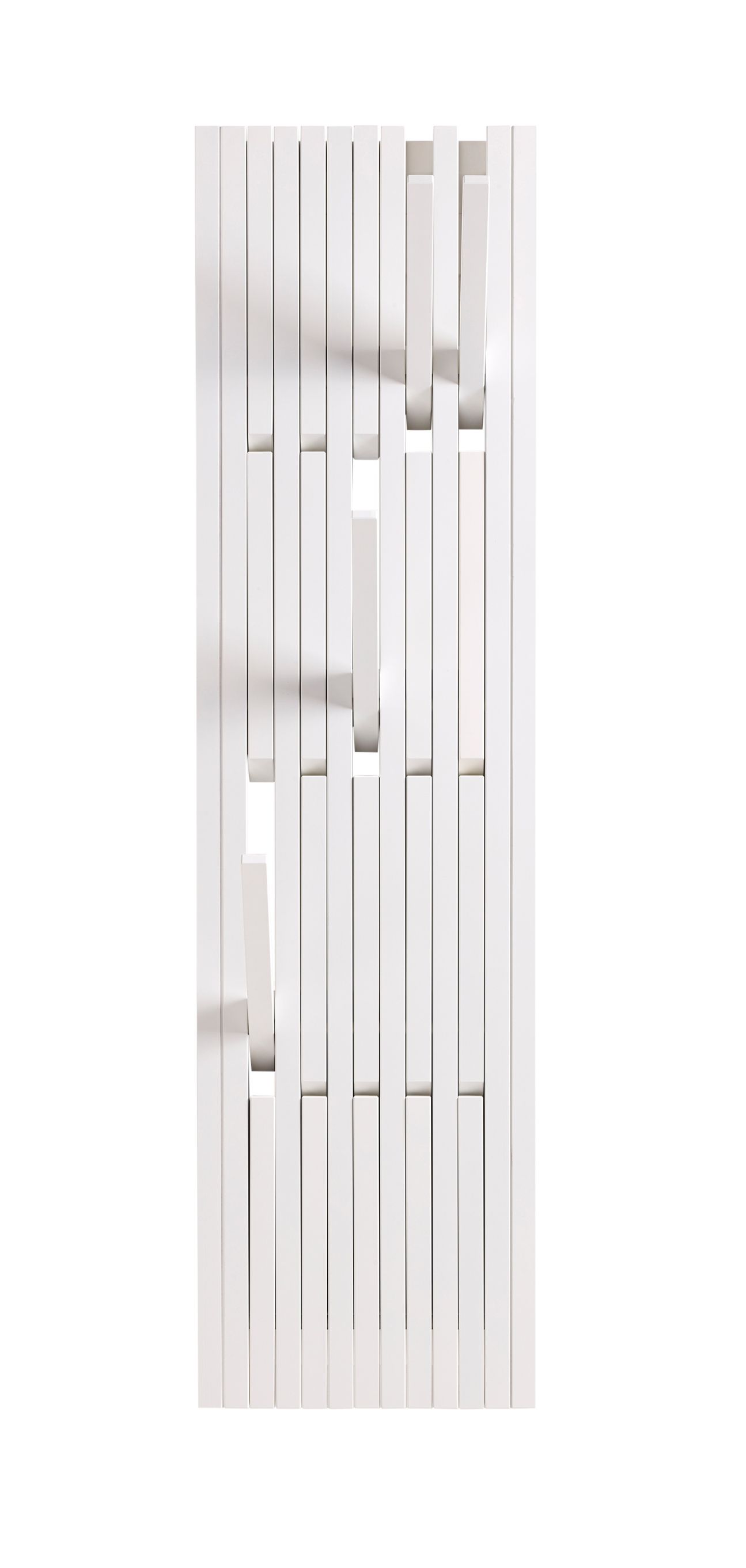 Piano wall coat rack small Beech Lacquered White PER/USE