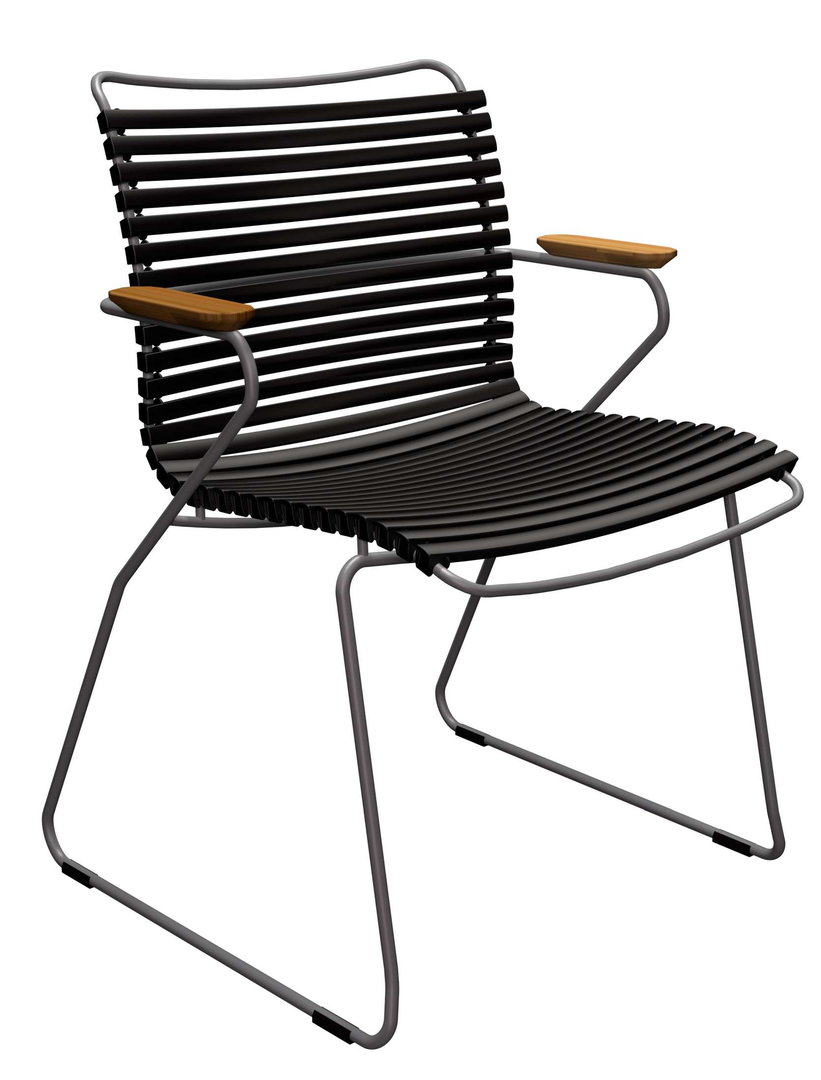 Click Chair with armrests Outdoor Houe Black