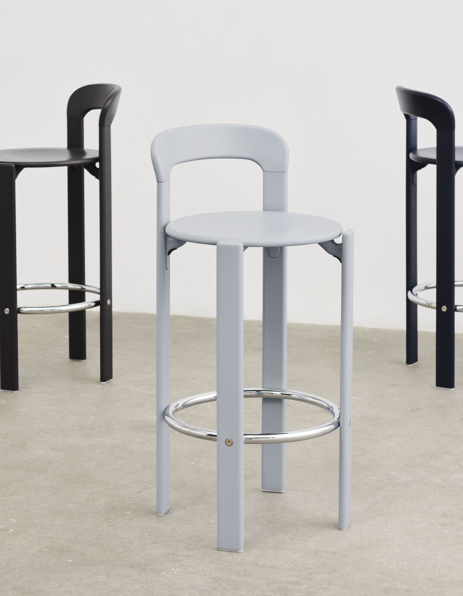 Rey Barstool Bar Stool Slate blue H97cm Hay