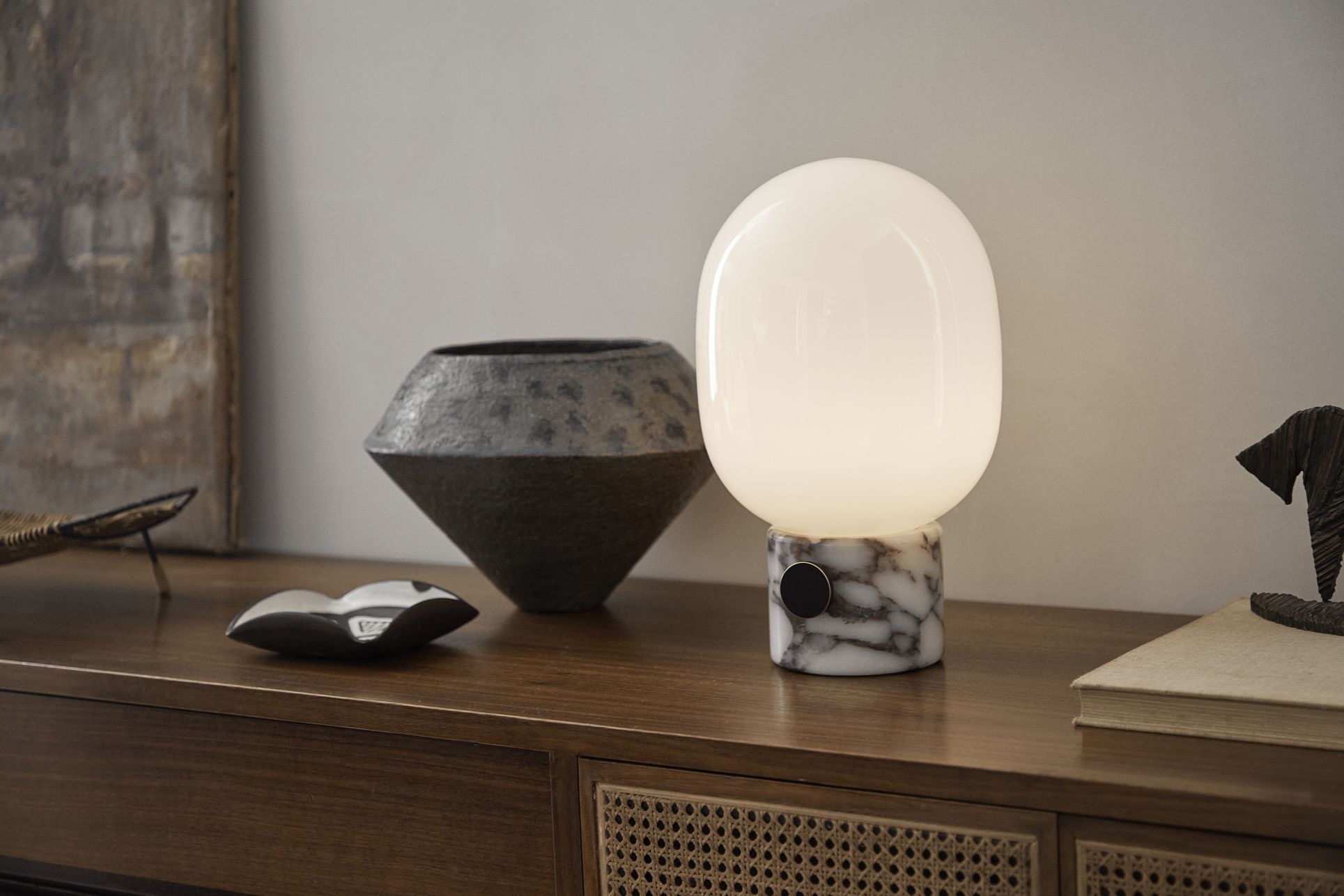JWDA Table lamp Large Travertine red Audo Copenhagen