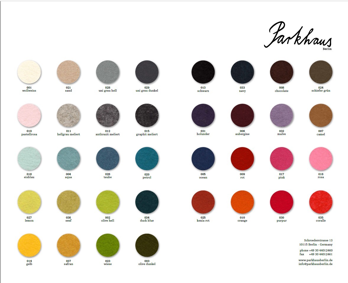 Sample card Parkhaus Berlin