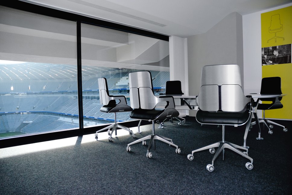 Silver SV10P Office Swivel Chair Medium Height Interstuhl