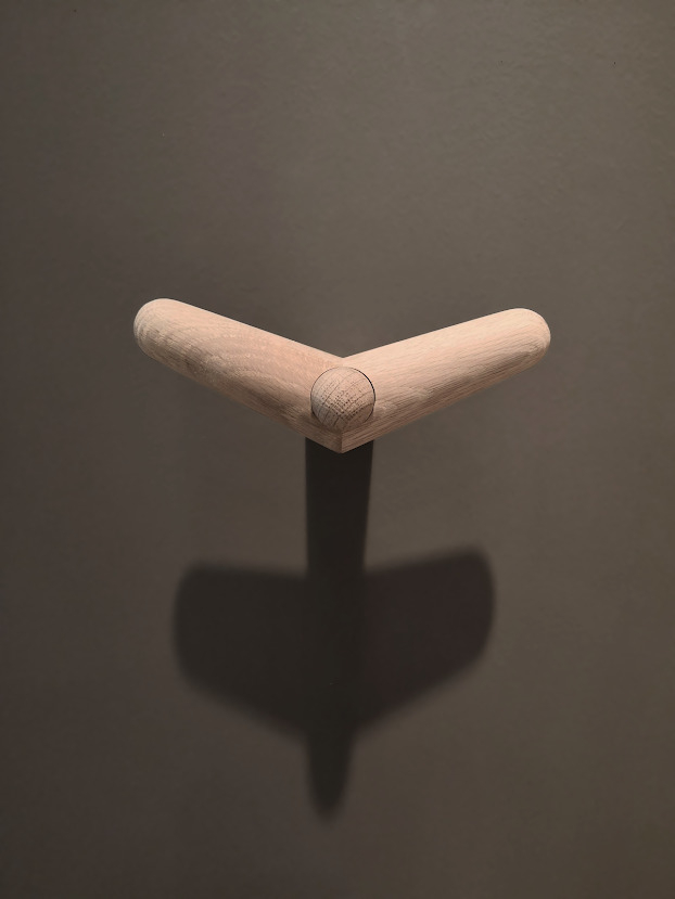 Tail Wing Hook Black Painted Birch Woud SINGLE PIECES