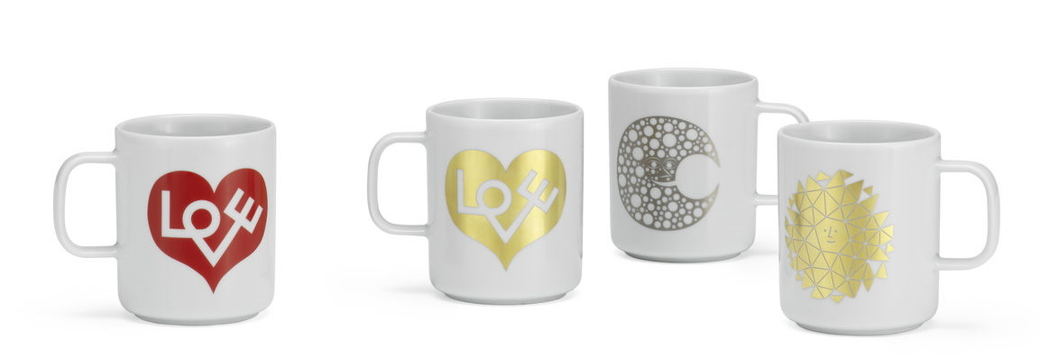 Coffee Mugs NEW Love Heart red cup Vitra SINGLE PIECES