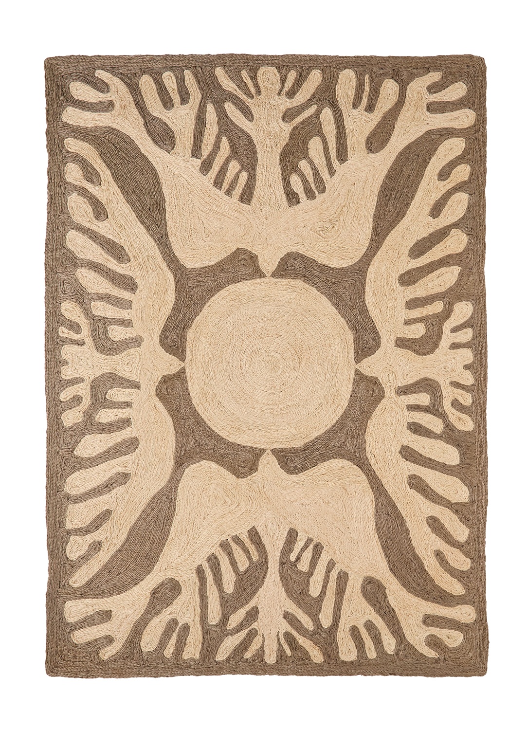Lucia Eames Sunbirds Carpet Charcoal Nanimarquina