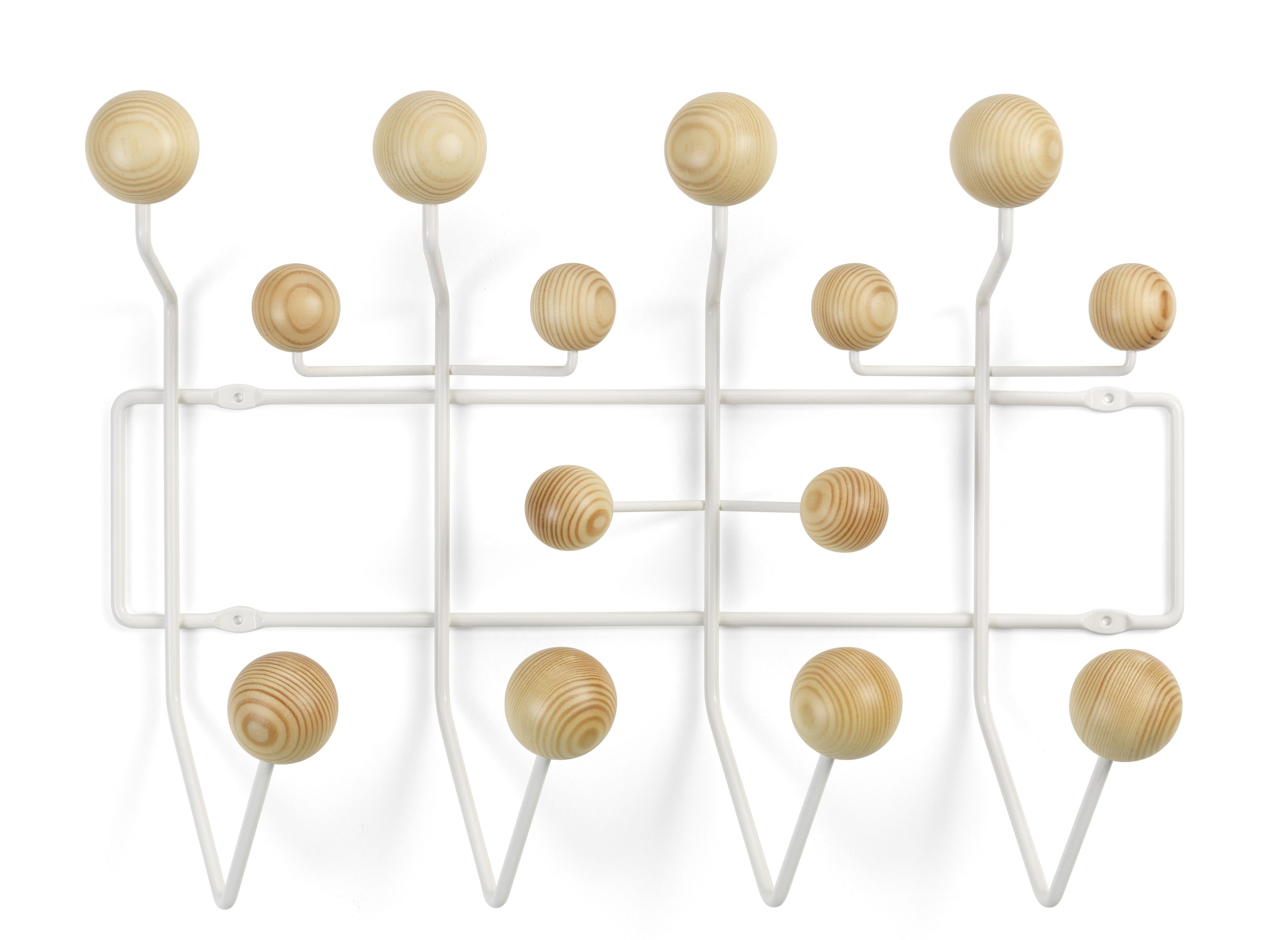 Eames Hang it all wardrobe white, Pine Vitra