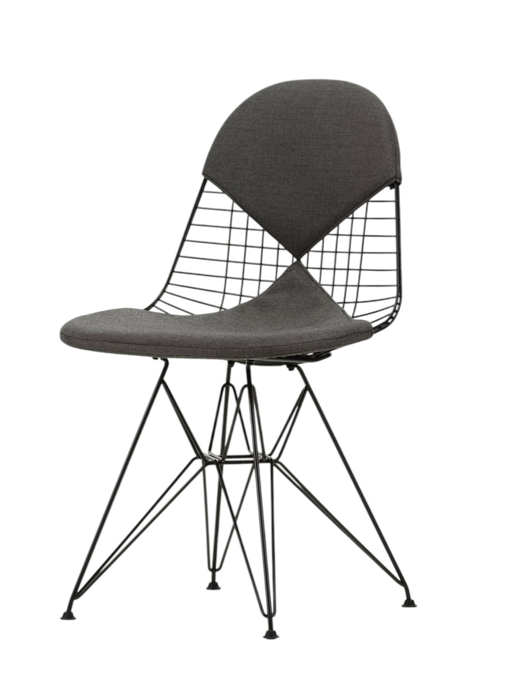 DKR-2 Wire Chair with seat and back cushion Vitra