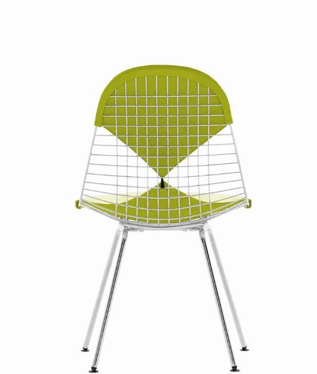 DKX-2 Wire Chair Chair with Seat and Back Upholstery Vitra