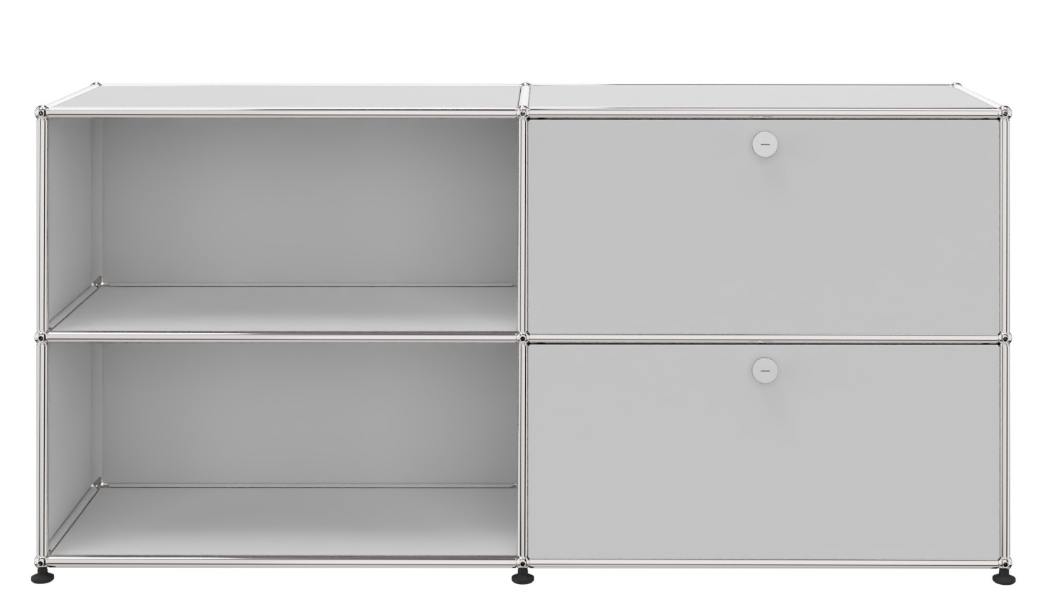 USM Haller Sideboard 2 Open / 2 Flaps Right Graphite black