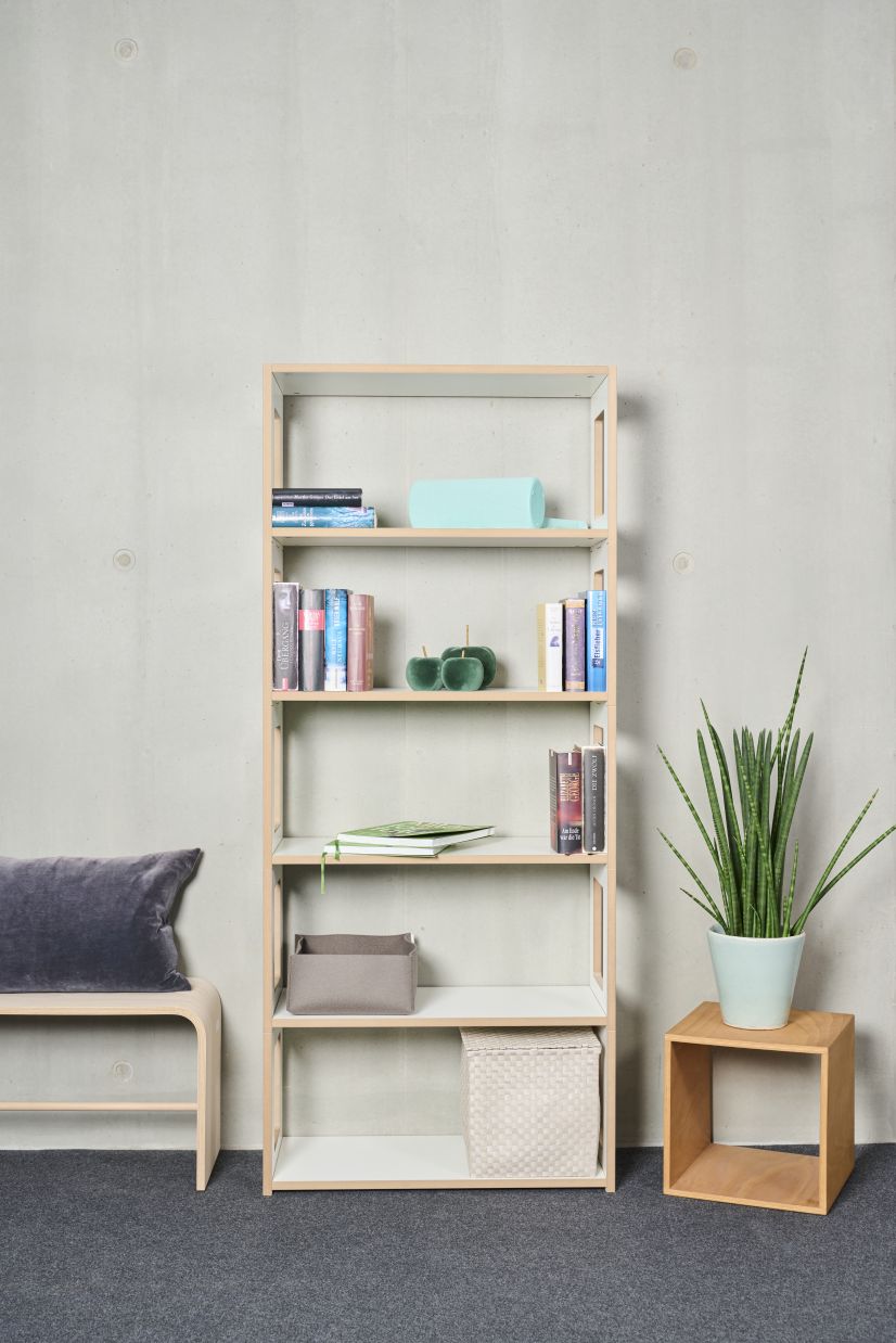 High stacking shelf Gundmodul view Tojo
