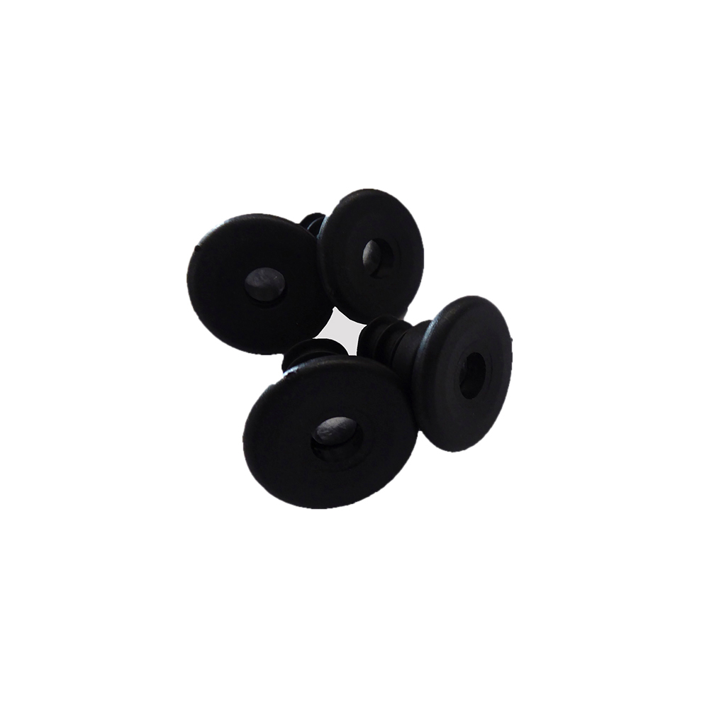 Kunststoffgleiter Satz für Eames Plastic Chair DSX, DAX, DKX, DAL Vitra-Schwarz