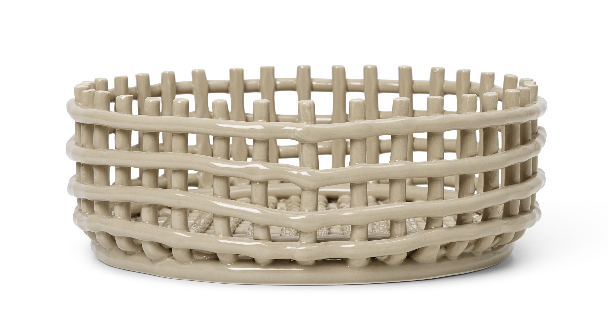 Ceramic Centrepiece Basket Cashmere Ferm Living