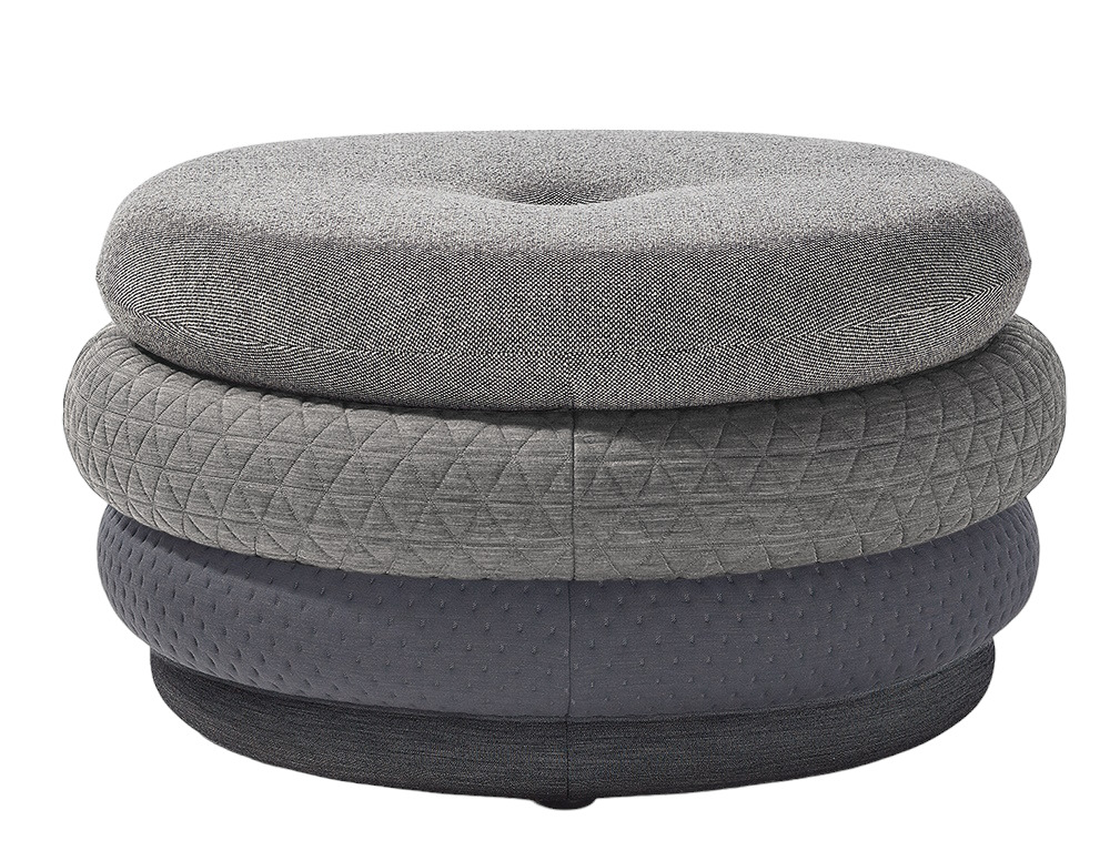 Fat Tom Pouf Lounge - Stool without Legs Richard Lampert Grey