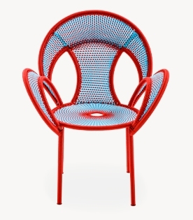 Banjooli Sessel M' Afrique Collection Moroso-Türkis / Rot