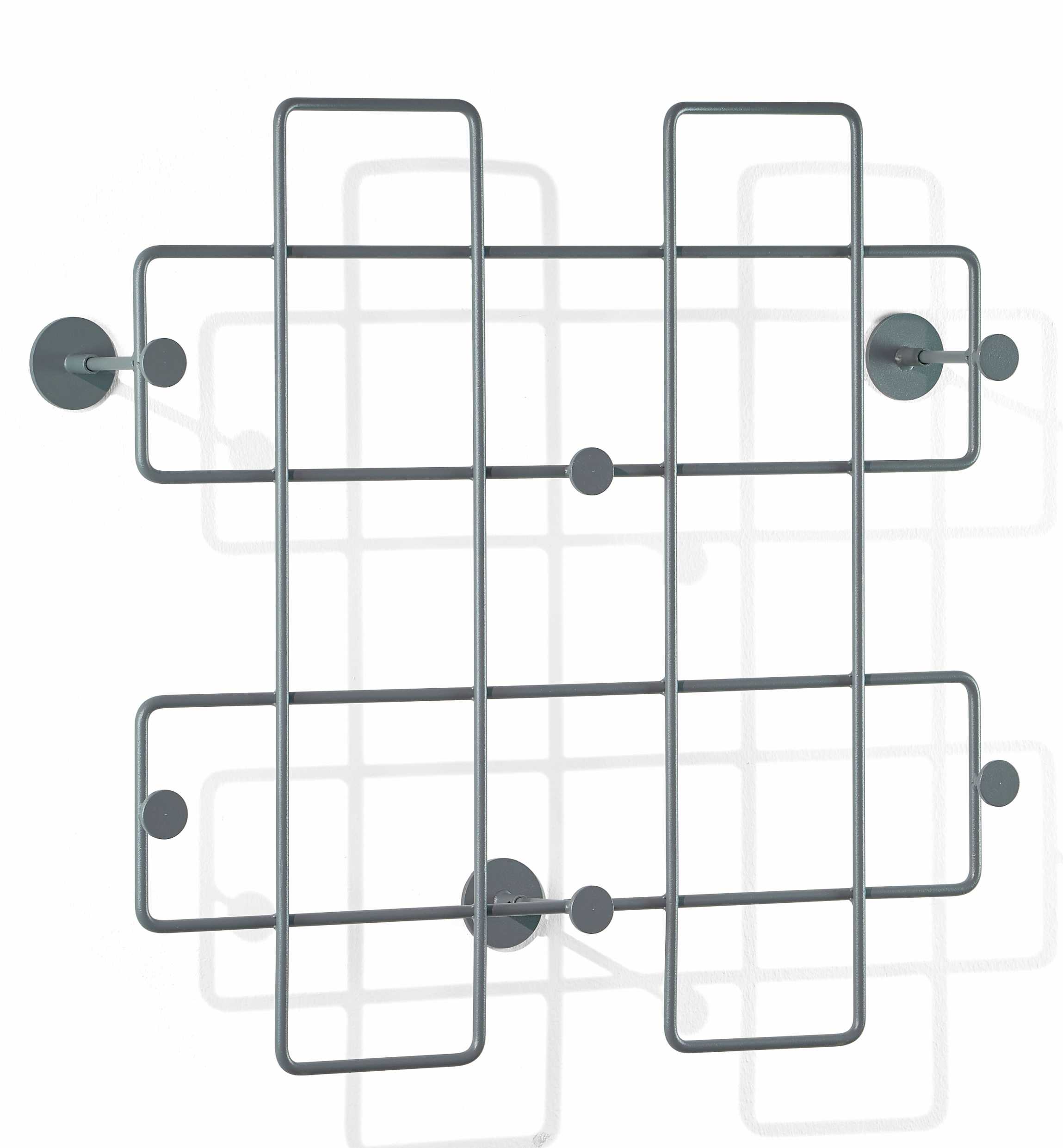 Bazar wall coat rack large basalt grey Richard Lampert
