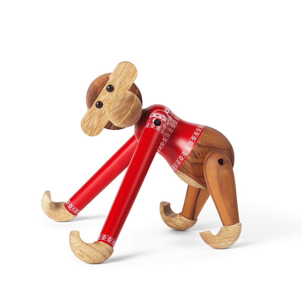 Christmas Jumper Monkey 2024 small wooden figure Kay Bojesen