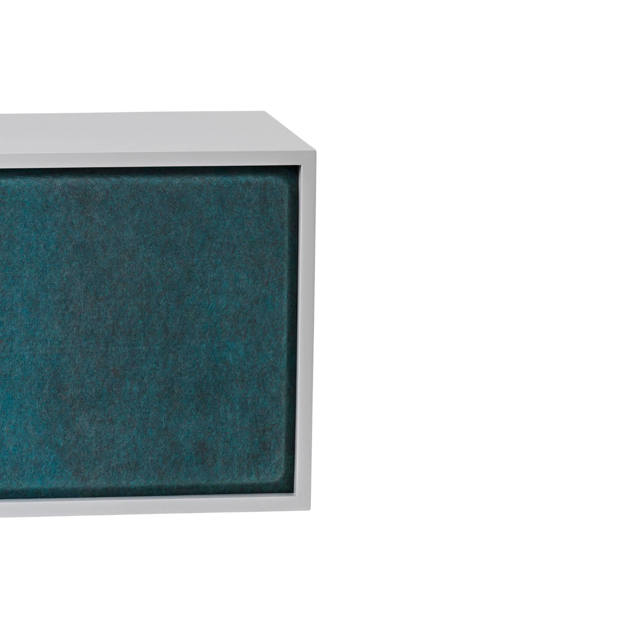Acoustic Panel für Stacked Regalsystem mittel Muuto-Schwarz melange