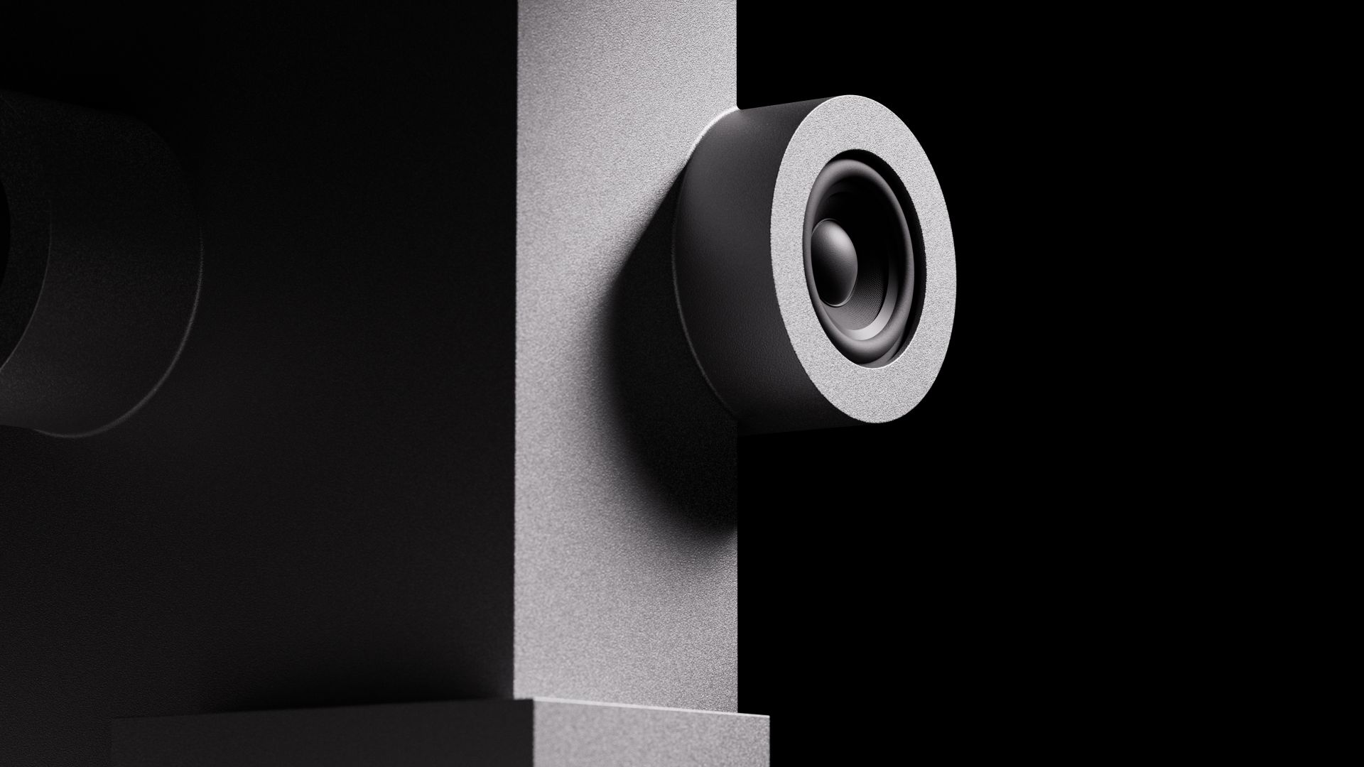 Brutalist Loudspeaker Transparent