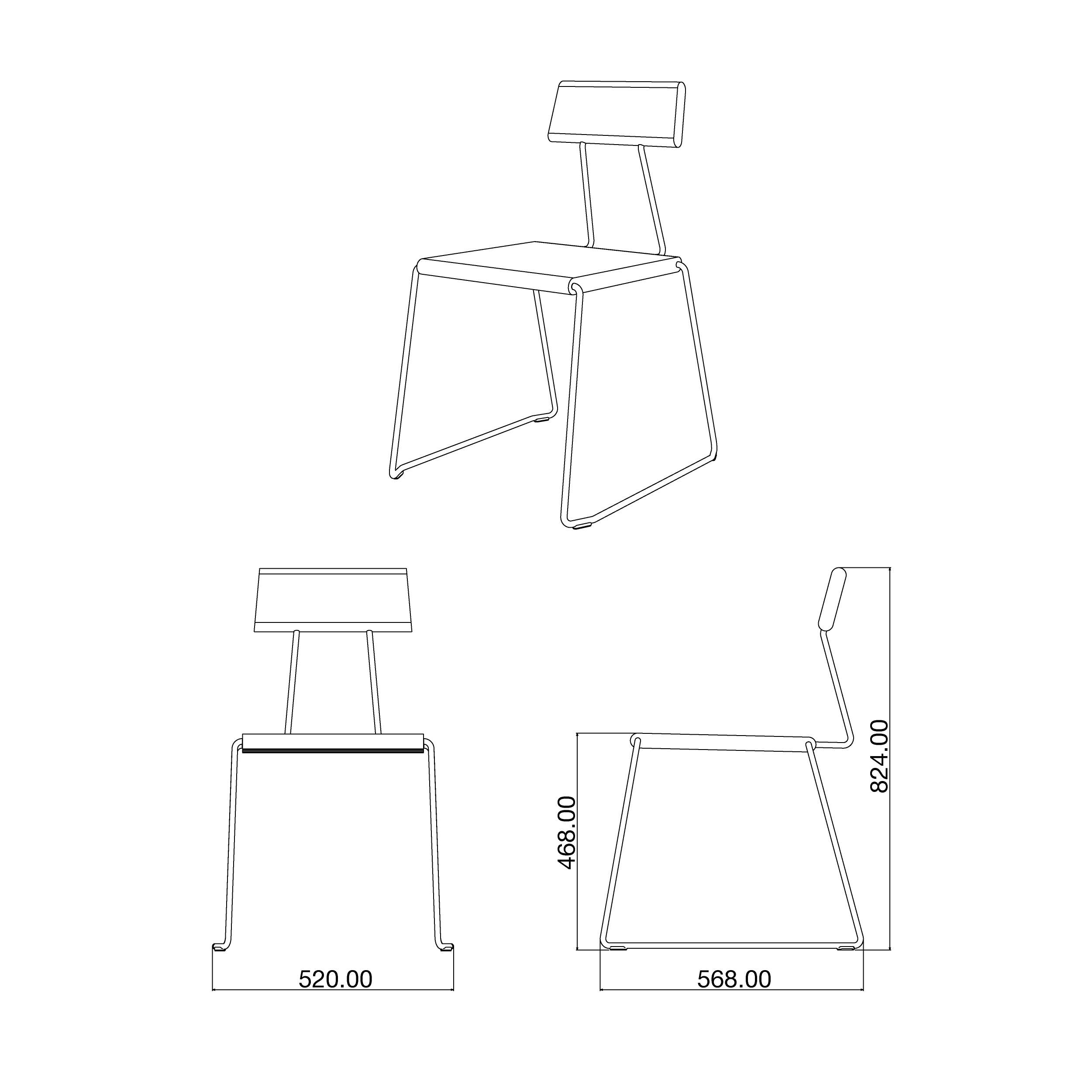 D:005 Chair Forest Green Fuchs & Habicht