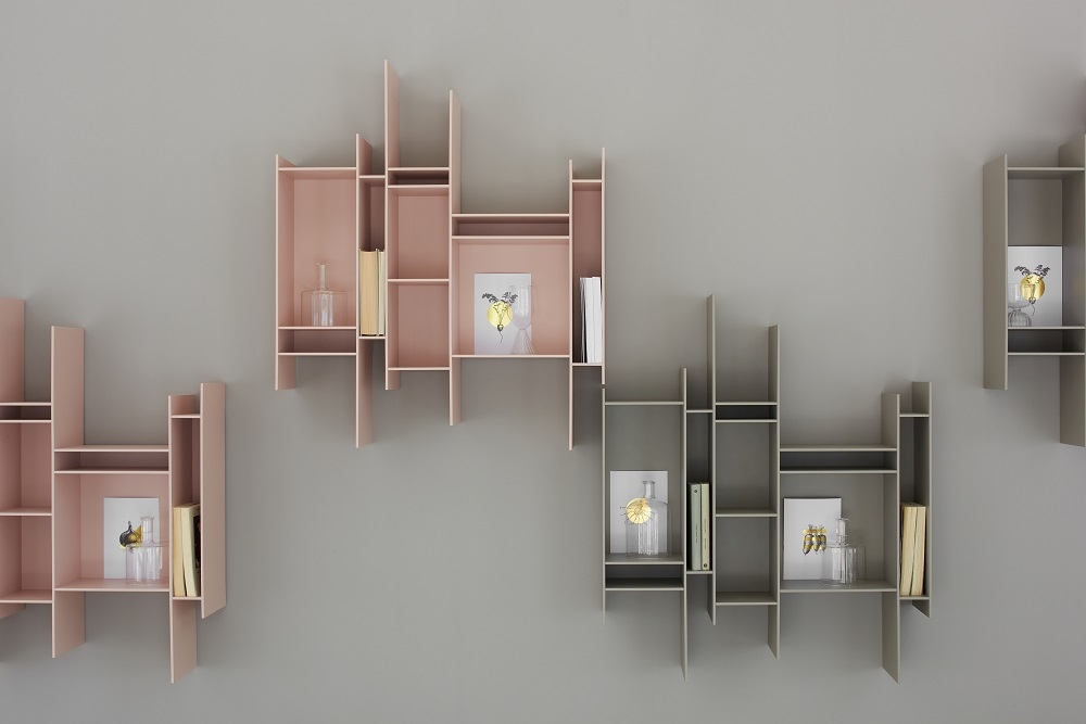 Randomito shelf system coloured MDF Italia