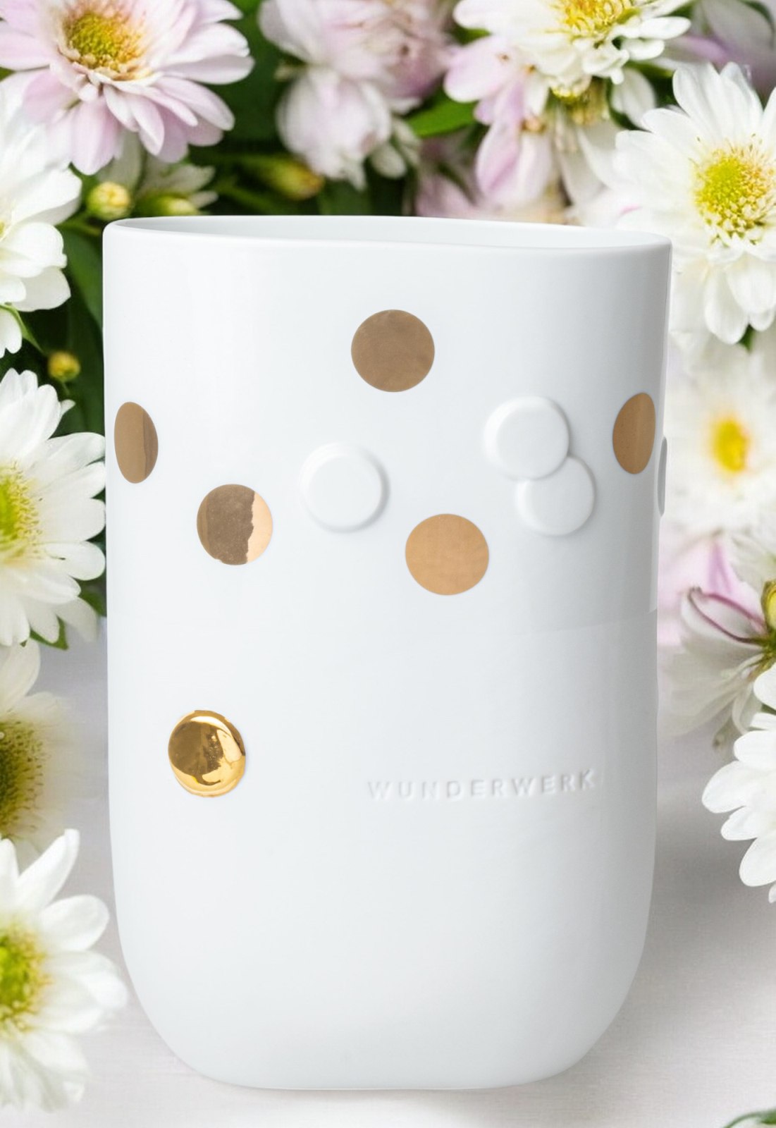 Golden dot vase Wunderwerk Räder