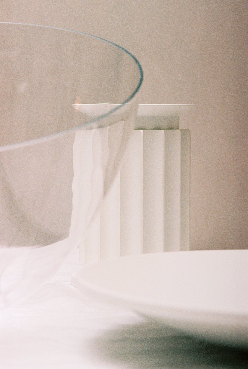 Taccia Small LED White matt Table lamp Table lamp Flos