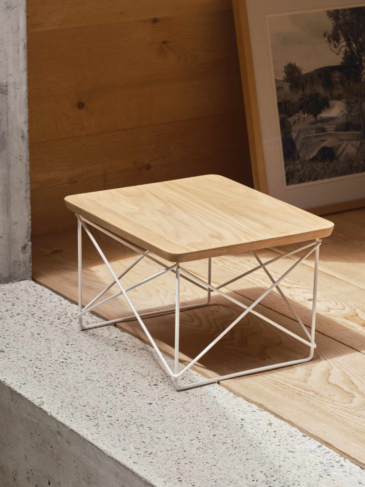 Occasional Table LTR Side Table HPL Chestnut Vitra NEW VERSION 
