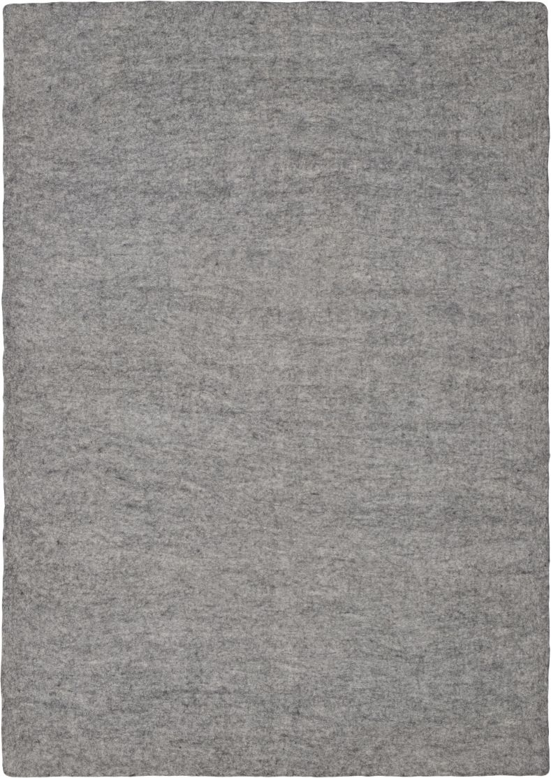 Mono Rectangular Felt Rug 180 x 260 cm myfelt Carl (mottled grey)