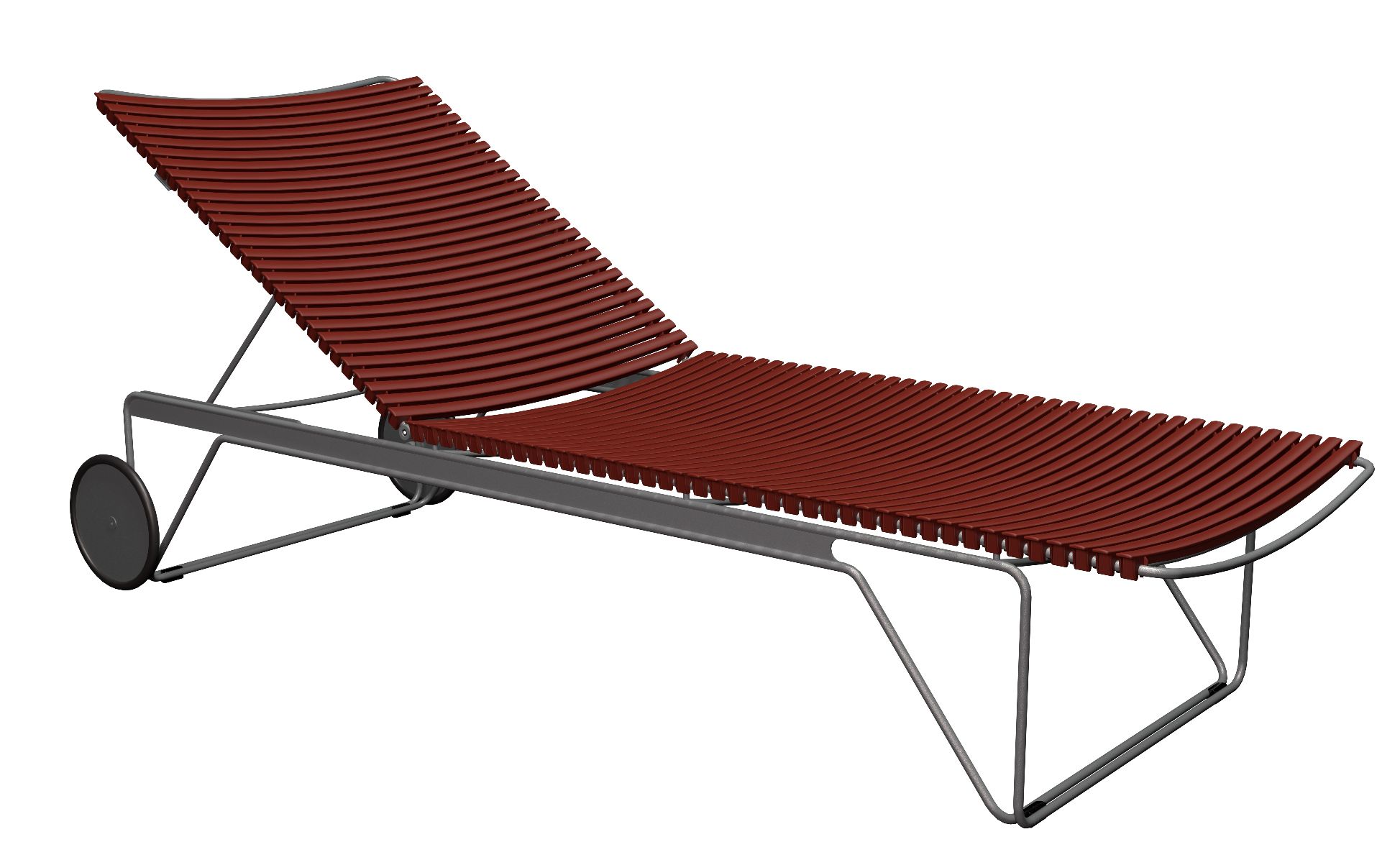 Click Adjustable Chaise Longue sun lounger Outdoor HOUE
