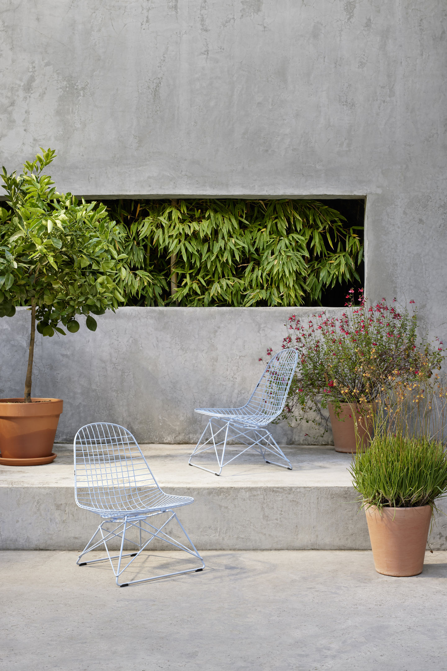 LKR-2 Wire Chair Chair with Seat and Back Cover Vitra 