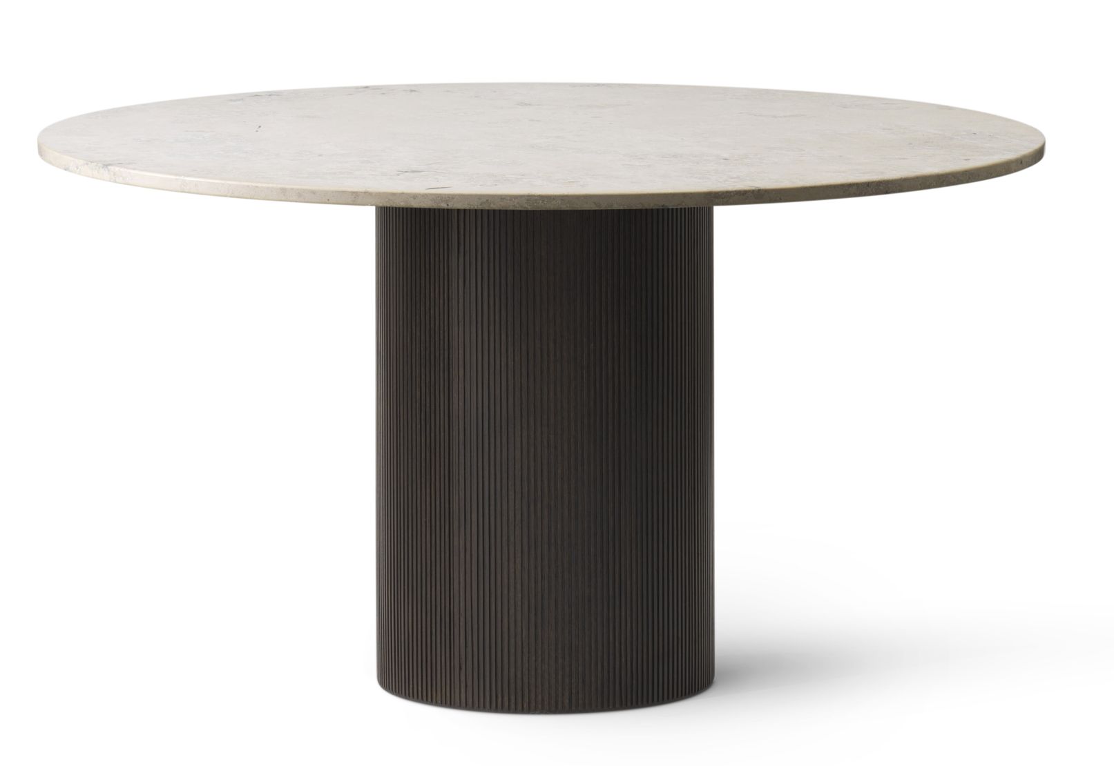Cabin table round dark oak Vipp
