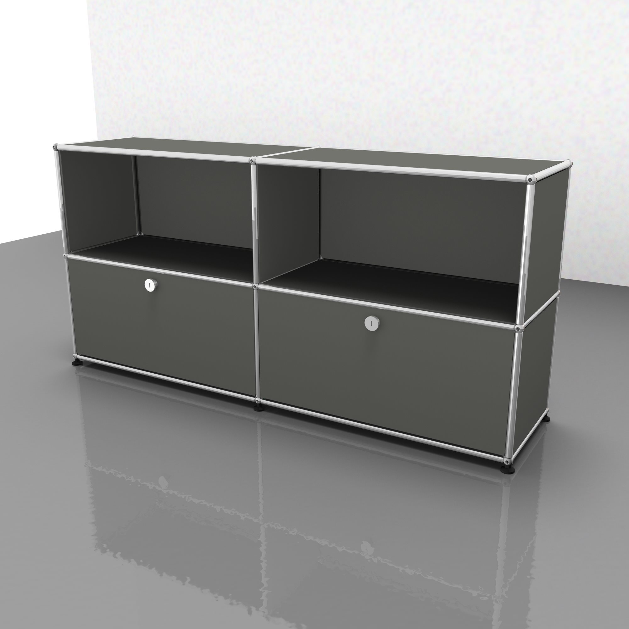 USM Haller Sideboard Schubladen – QUICK SHIP-mittelgrau