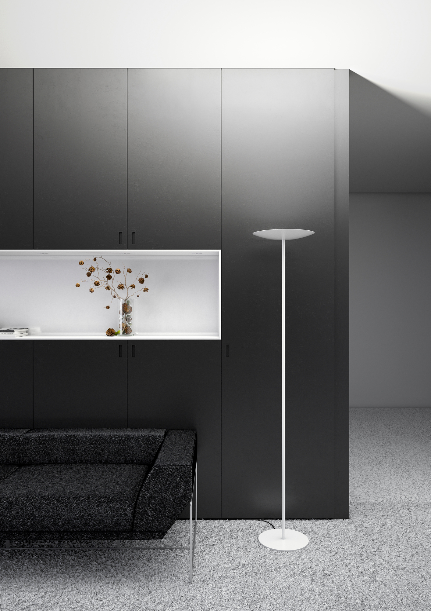 Classic LED Floor lamp Belux Black