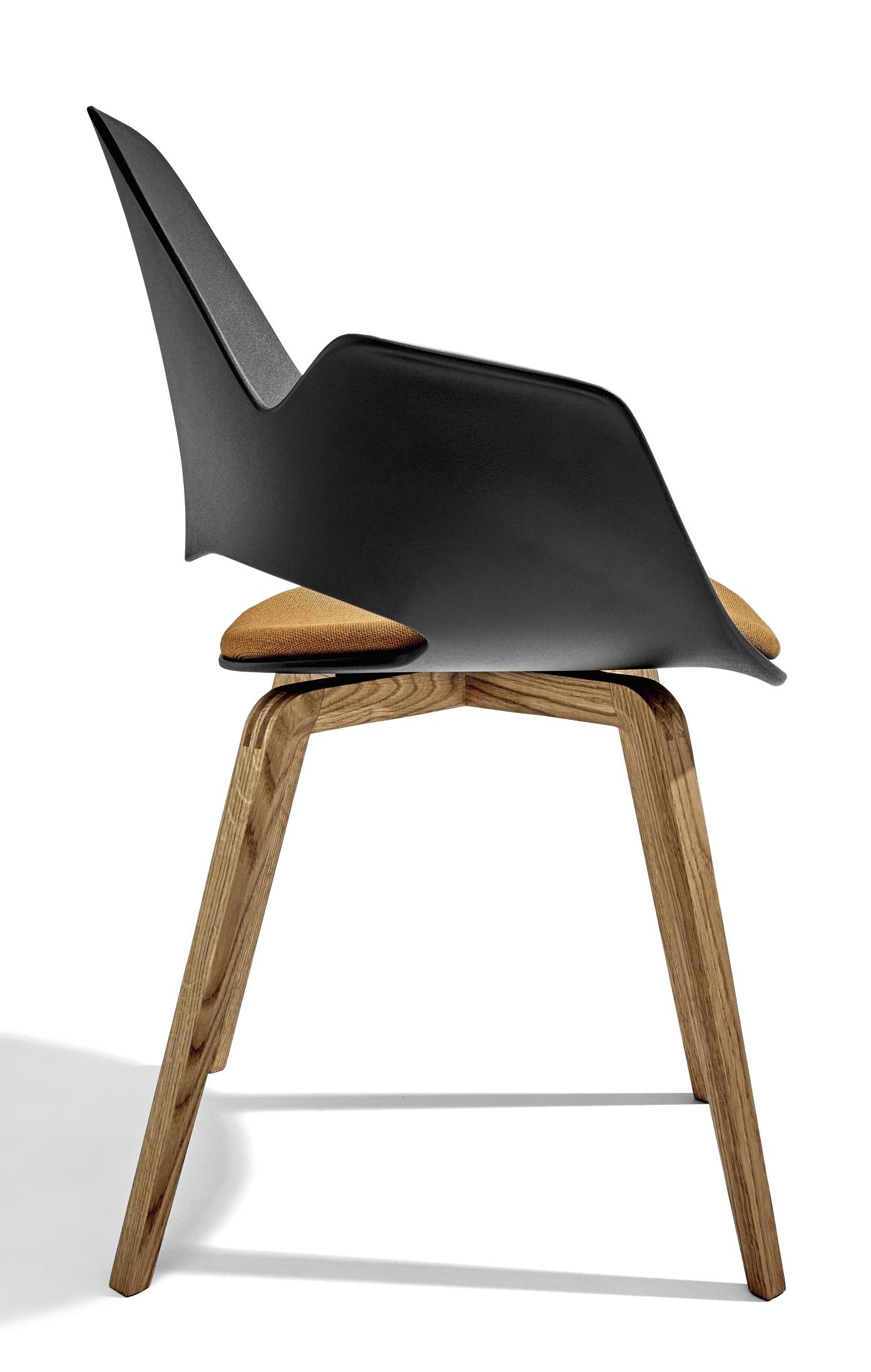 Falk Chair with Armrest Solid Oak Legs Houe
