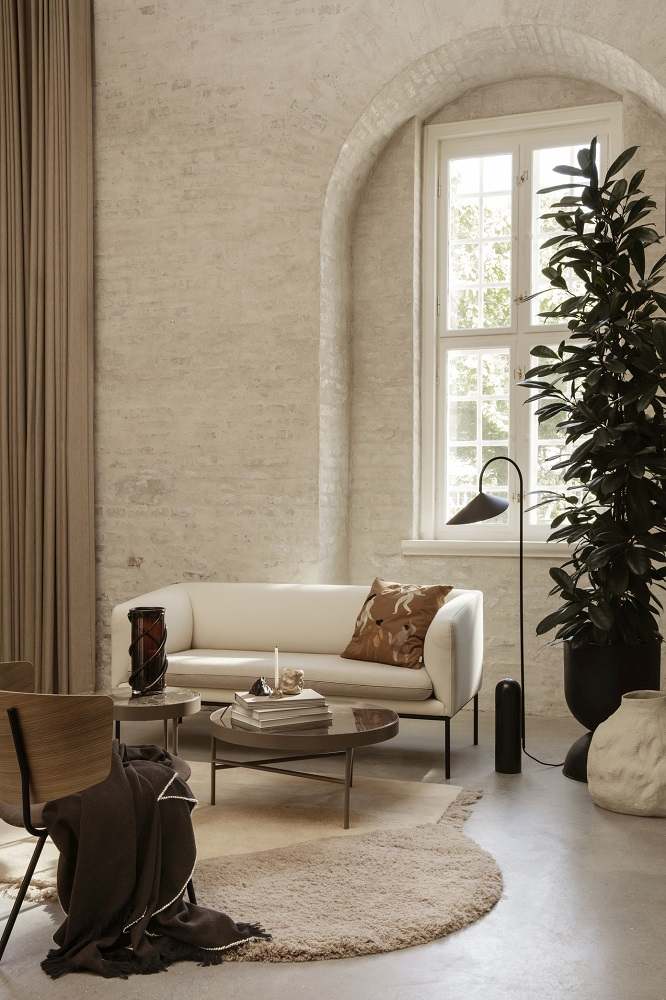 Marble Table Beistelltisch Ferm Living Black 40