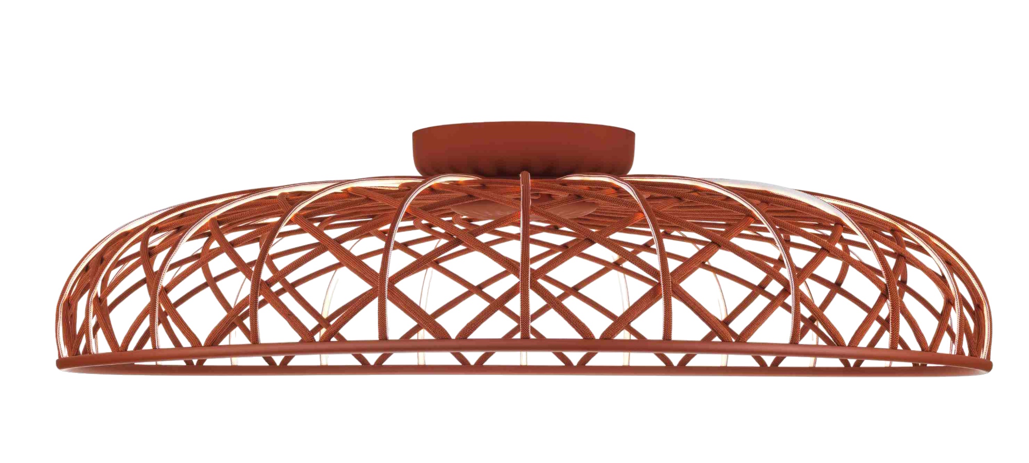 Skynest Ceiling Light Brick Red Flos