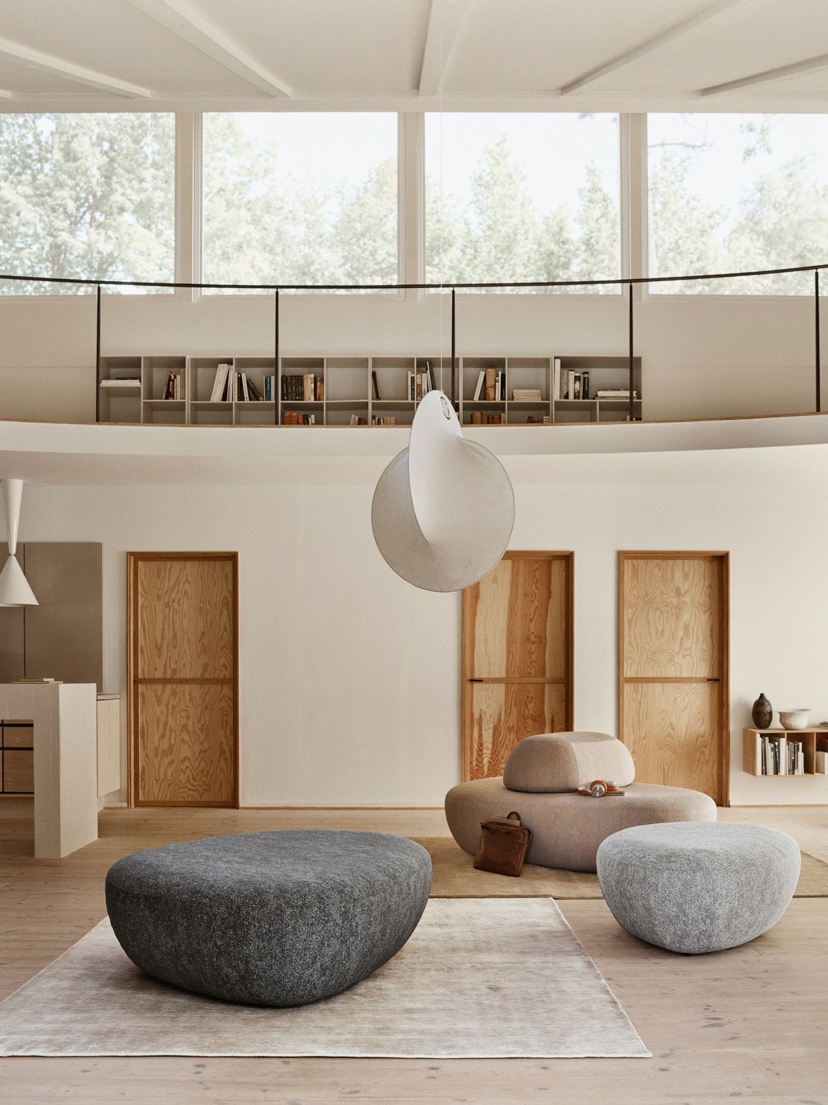 Sisters pouf stool Softline