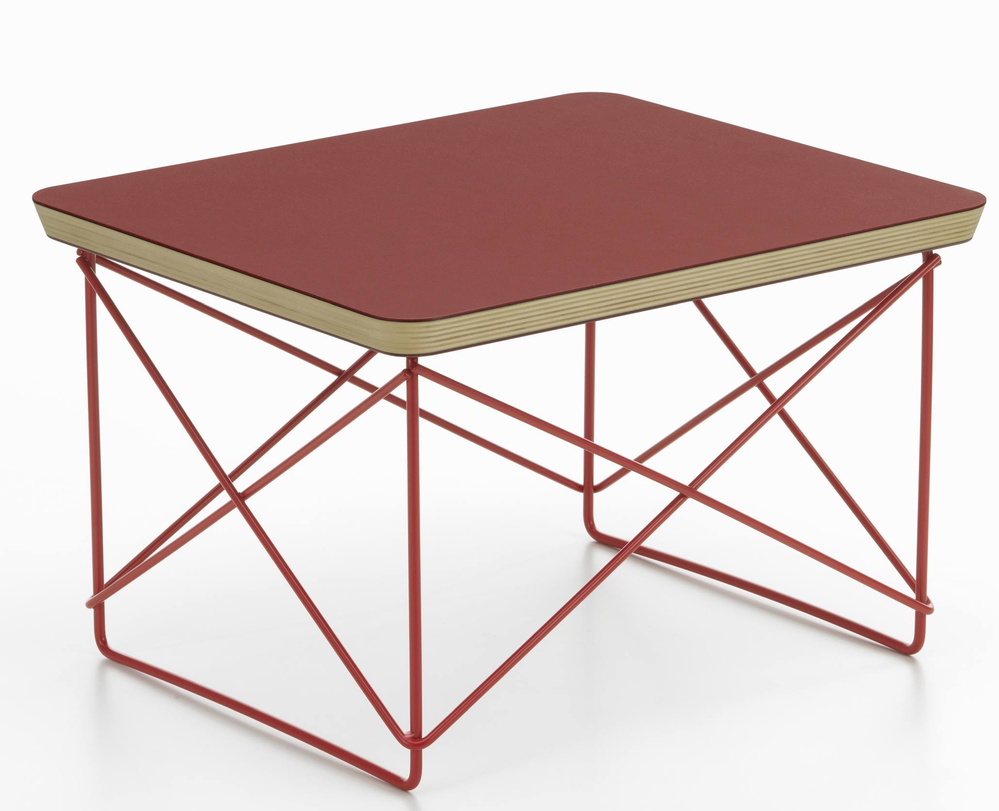 Occasional Table LTR Side Table Linoleum Dark brick Vitra 