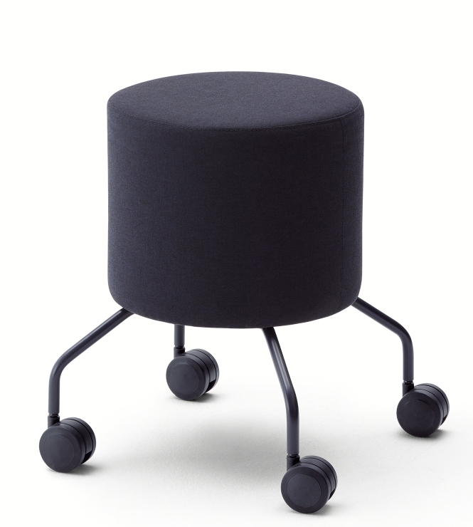 Drop Stool on Wheels Cor