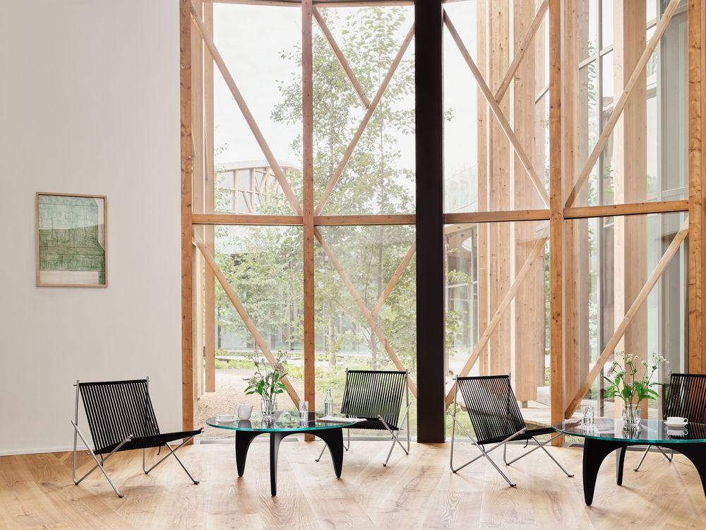 PK4 Lounge Chair Steel - Nature Fritz Hansen