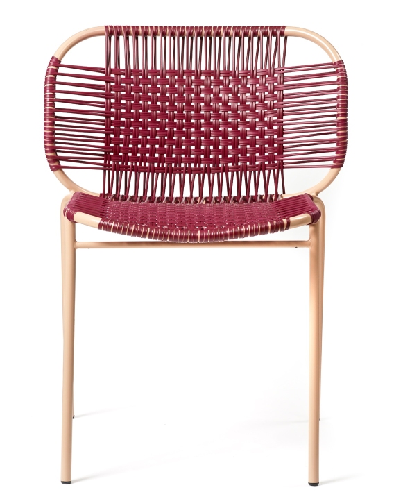 Cielo Stacking Chair Outdoor ames Red - Pink sand