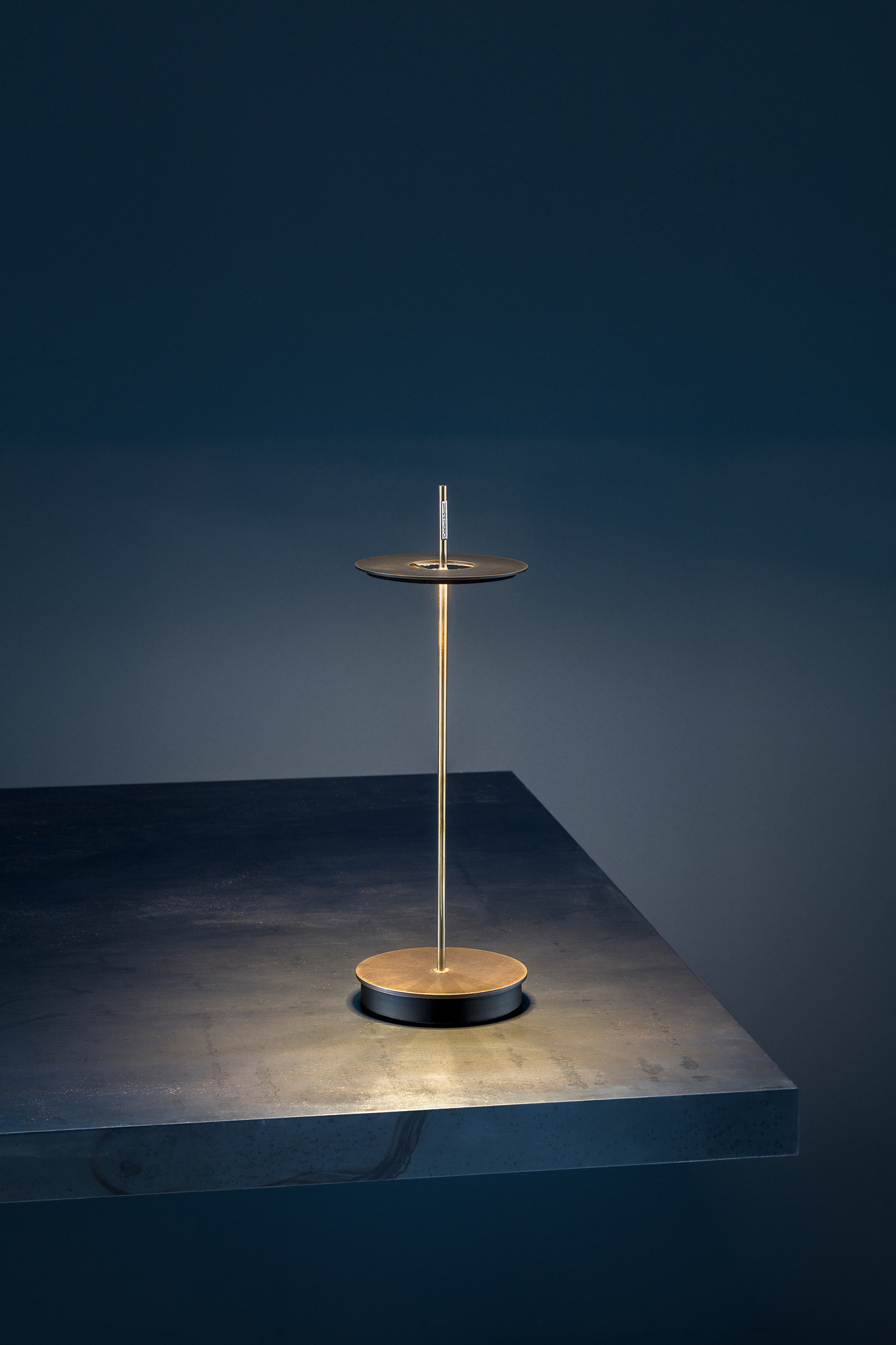 Giulietta BE T table lamp vintage brass Catellani &amp; Smith