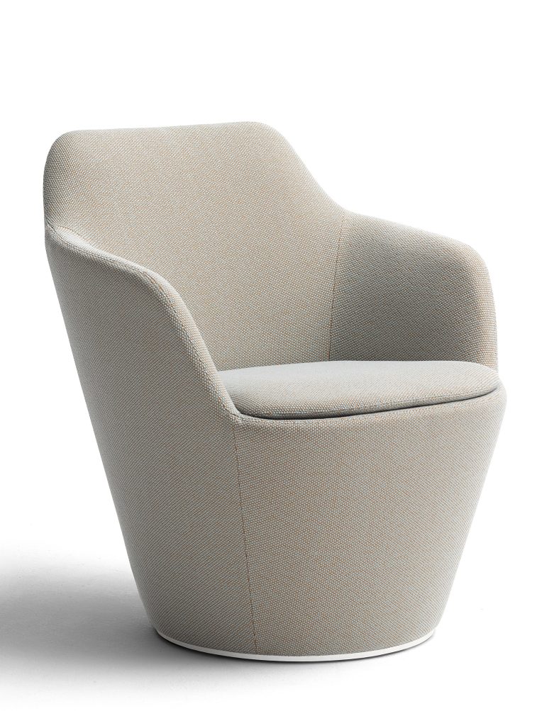 Flint Swivel Armchair with Plate Base Swivel Cor 