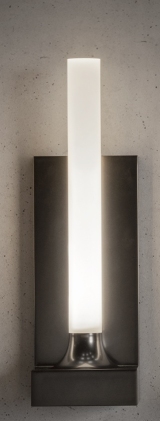 Goodnight Wandleuchte von Kartell in Titan matt: Moderne Wandlampe mit vertikalem Lichtelement.