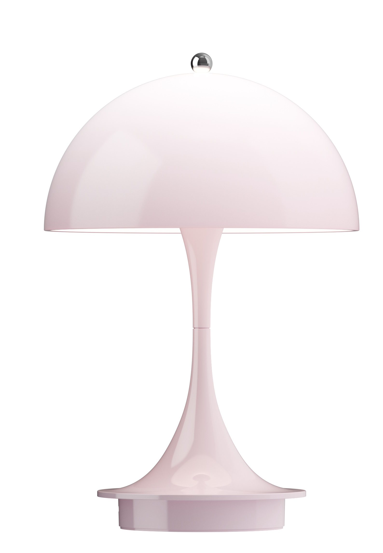 Panthella 160 Portable V3 rechargeable LED table lamp Indoor/Outdoor Louis Poulsen Opal rose