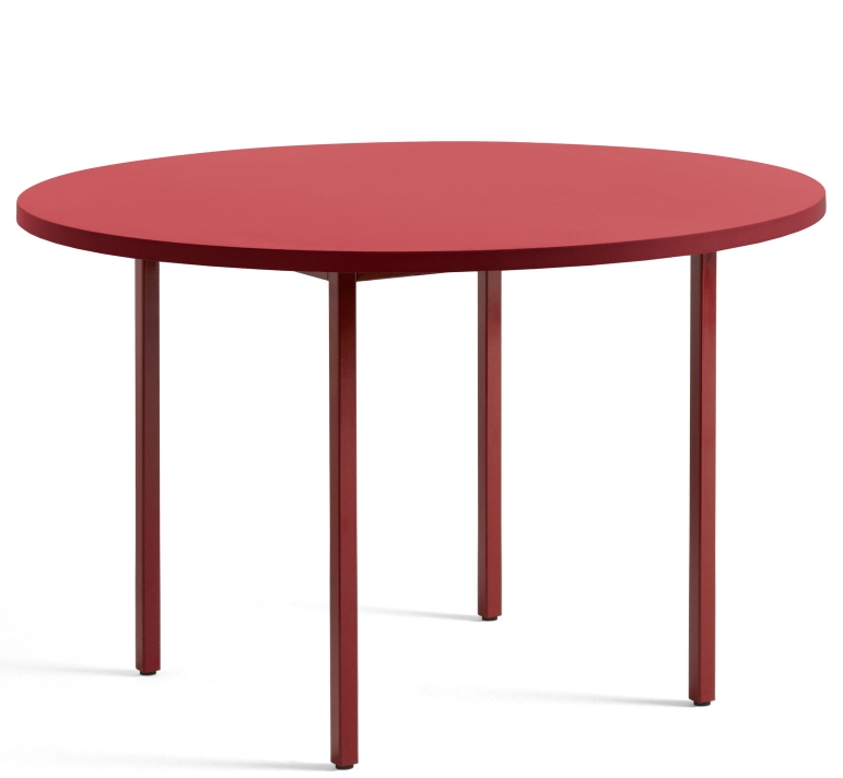 Two Colour Table 105 cm Hay Red - Maroon red