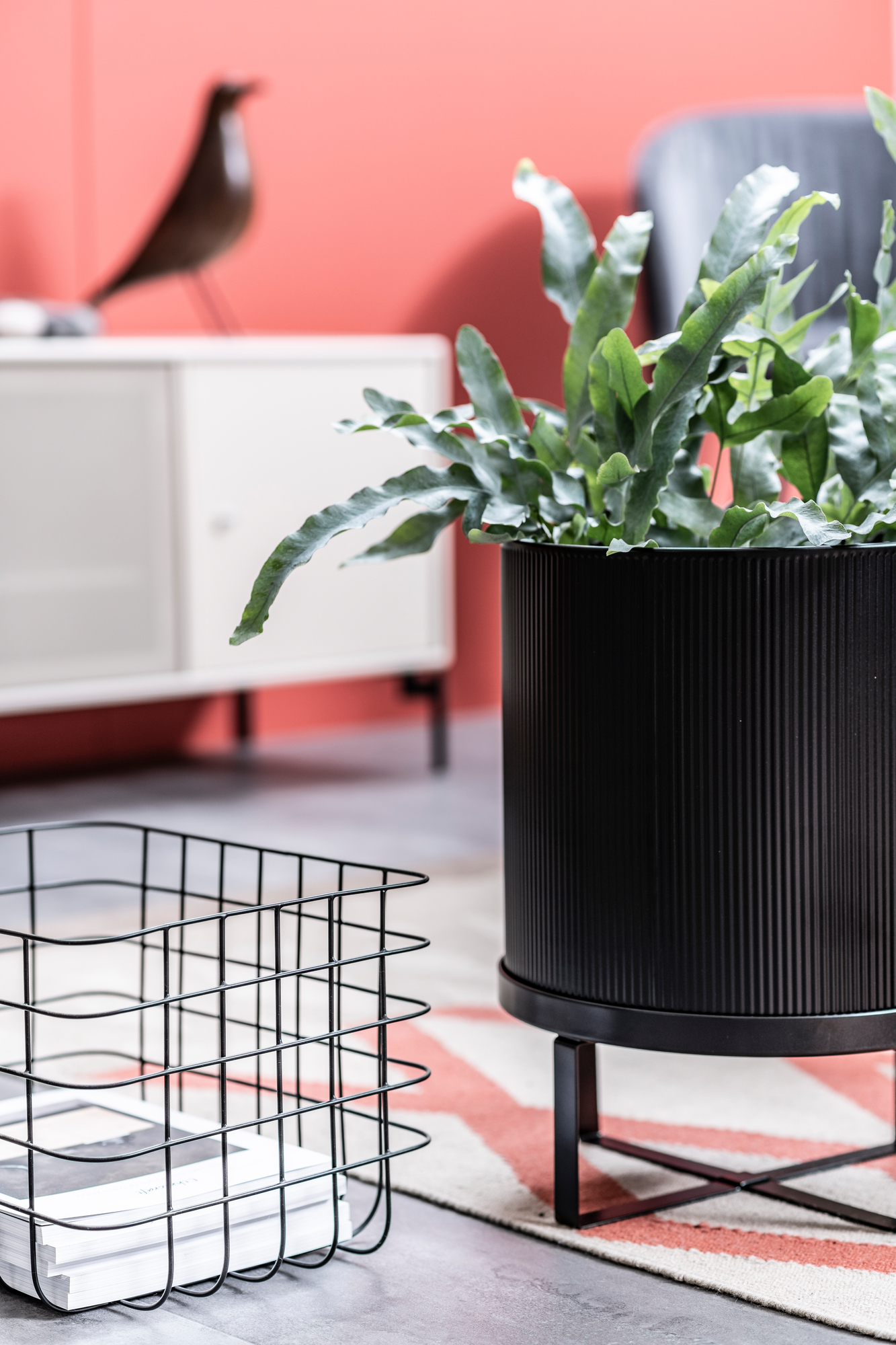 Bau Flower Pot Large Ferm Living Black