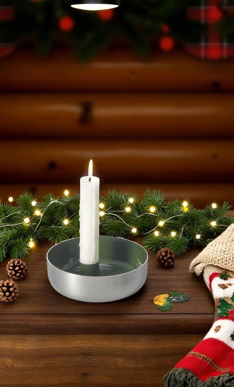 Biel 1 candle bowl steel Philippi